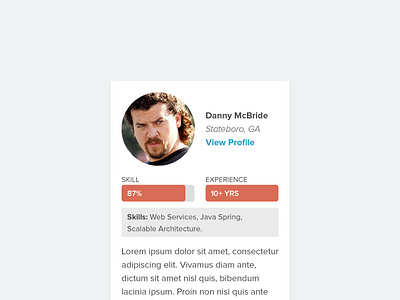 Dev Profile Cards by Jesse James Pocisk on Dribbble
