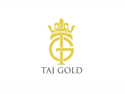 لوگوی تاج گلد (تاج مد) branding gold graphic design logo taj تاج لوگو
