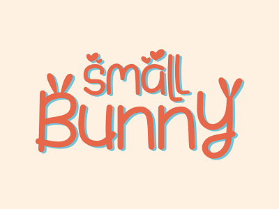 Small Bunny lettering logotype typography