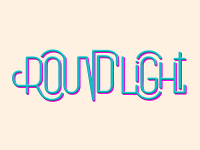 Round Light lettering logotype typography