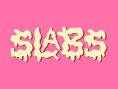 Slabs illustration lettering logotype typography