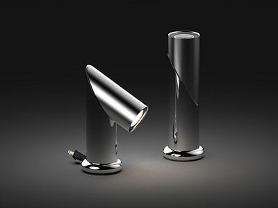 Twist lamp 3d design industrial design