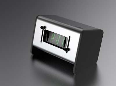 Rolling Clock 3d design industrial design