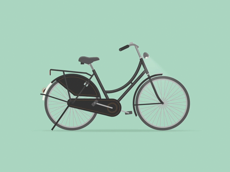 Life on Wheels | 8 The City Bike 2d animation bicycle bike car flat hearse illustration motion motorcycle pram vehicle
