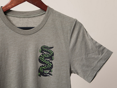 There's a Florida joke here somewhere. alligator design illustration mailchimp merchandise photography swag tee