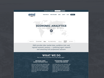 EMSI Mockup illustrator invision web design