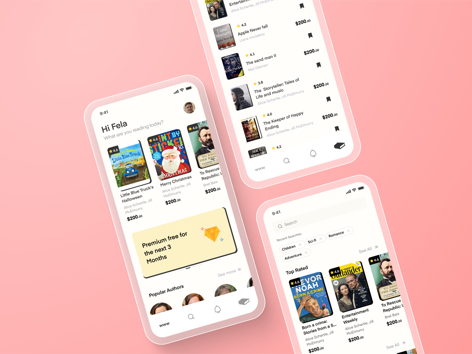 Book App Template by Smute on Dribbble