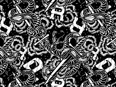 snake pattern black drawing illustration pattern pen snakes texture tile