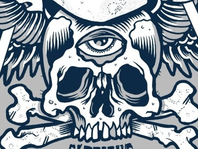 two color skull