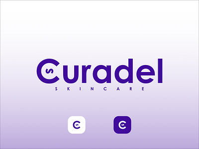Curadel Skincare Logo dairy logo design design logo logo logodesign skincare