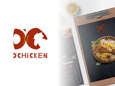 D'Chicken chicken dairy logo design design logo logo logodesign logotype restaurant