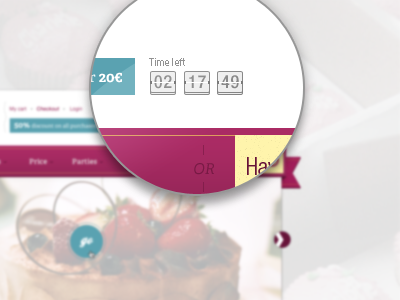 Little timer ad campaign clock photoshop time left timer ui web