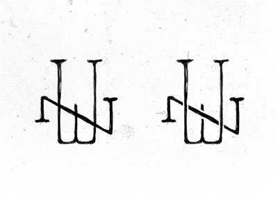 WN first concepts brand branding illustrator logo monogram monograms are still cool sketch