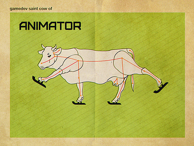 Saint Cows Of Game Dev v.02 gamedev illustration
