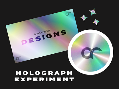 Holographic Branding Experiment branding color future futuristic hologram holographic holographic foil metallic self branding