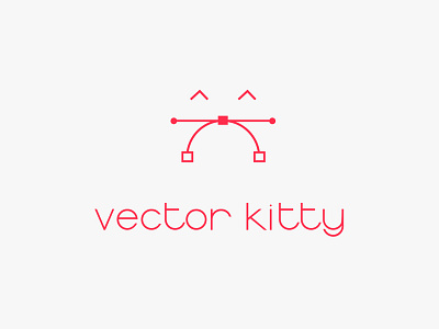 Vector Kitty cat kitten kitty logo play vector