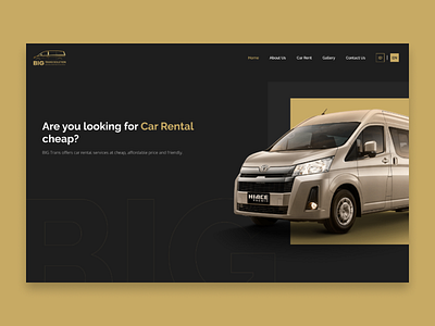 BIG Trans - Car Rent car rent car rental responsive web design webdesign website
