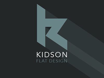Logo Kidson Agence Communication Flat Design Sm design flat