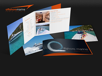 Print Creation Brochure Affiche Offshore Marine Porto Vecchio Ag artistic direction print design