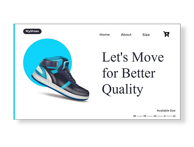 UI Web MyShoes design ui uidesign uiux ux uxdesign webdesign