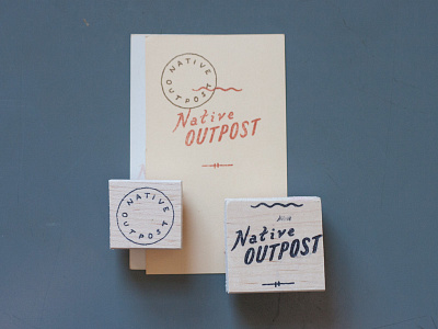 Native Outpost Stamps logo stamps