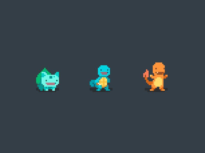 Pixel Pokemon by Griffin Moore on Dribbble