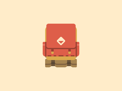 Sweet pack backpack cool hiking icon illustration outdoors