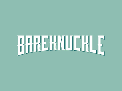 Bareknuckle artventus bareknucle boxing cowboy grid handmade macho precision shadow type sign painting typography woodtype