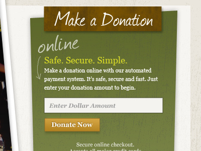 Donation Tool by Scott Sanders on Dribbble