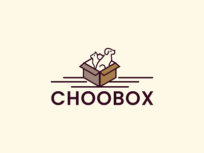 CHOOBOX brand identity brand identity design branding design dog dog box dog delivery dog logo dog love dog paw logo mark logodesign minimalism minimalist logo