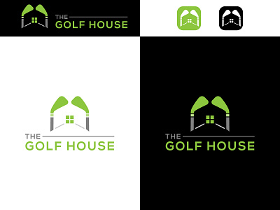 Golf house brand identity brand identity design golf bat golf company logo golf house golf house logo golf logo illustration latter logo logo logo mark logodesign logotype minimalism
