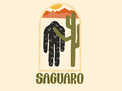 Saguaro Buddy cactus daily drawing design drawing drip graphic design illustration mountains plants sunset