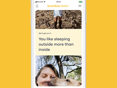 Bumble Reactions exploration animation bumble dating interaction ios magiclab mobile motion principle reactions ui video