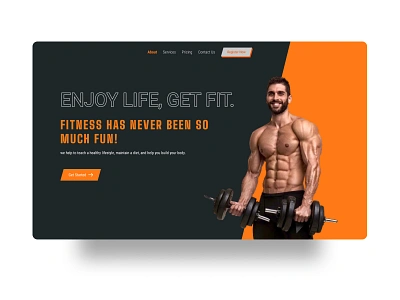 Gym Company Web Design 3d animation app branding design developer development graphic design illustration logo motion graphics ui uidesign uidesigner uxdesign