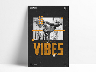 Vibes analogue design grunge texture monochromatic monochrome poster poster a day poster art poster design posters print design