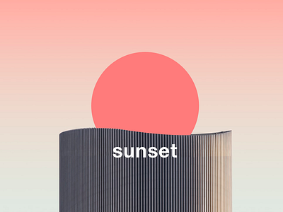 sunsetlogo illustration logo