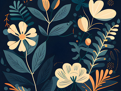 Floral branding design graphic design illustration