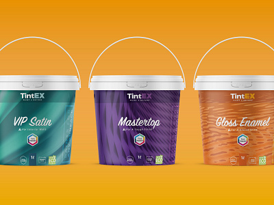 TintEX Paint Packaging branding bucket design paint product design