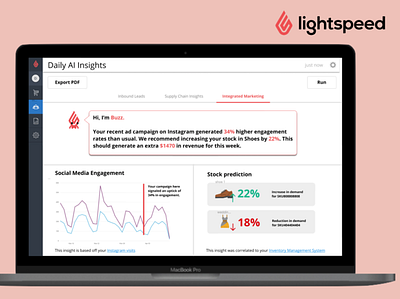 Lightspeed AI | John Molson Undergraduate Case Competition 2021 ux