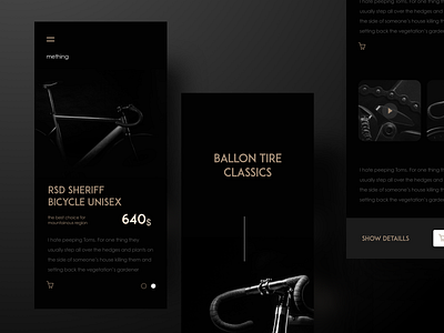 Ballon Tire Classics app design ui ux web