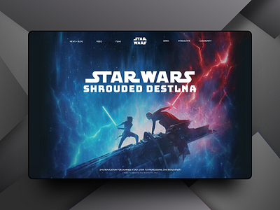 star wars webdesign website website design