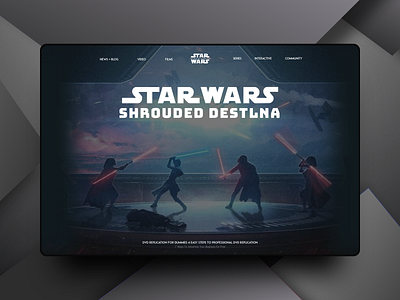 star wars2 design web website design