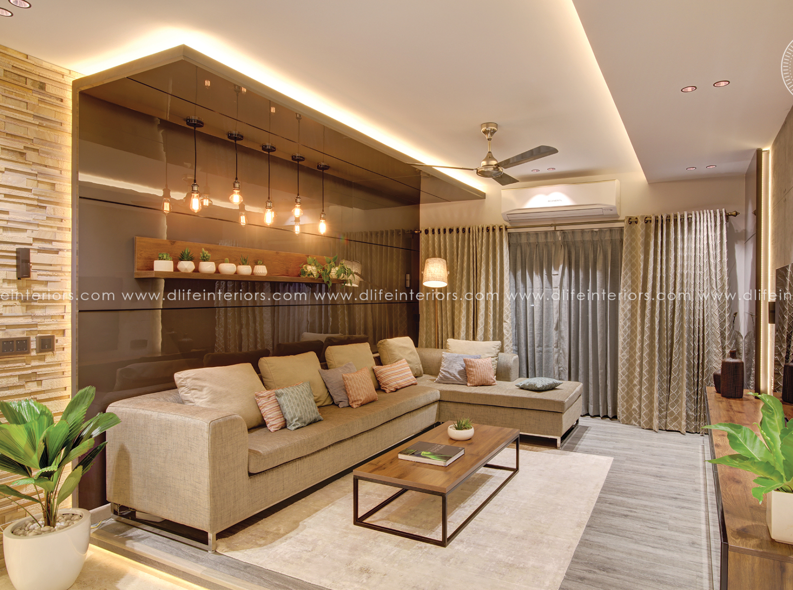 Living Room Interior Design by DLIFE Home Interiors on Dribbble