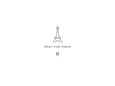 #PrayForParis | Logo eiffel logo love minimal paris pray