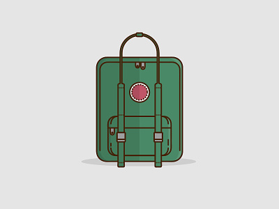 Rethinking Fjallraven bag bag design fjallraven flat rethink travel upgrade vector