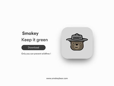 005 Icon app | Daily UI app bear clean cute dailyui icon logo minimal smokey ui ux web