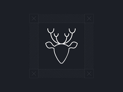 Stag Logo Desgin animal branding deer identity logo mark minimal stag symbol