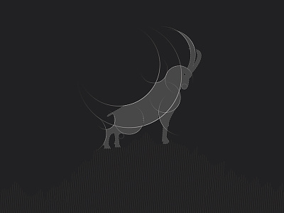 Ibex Logo animal branding deer goat ibex identity logo mark symbol