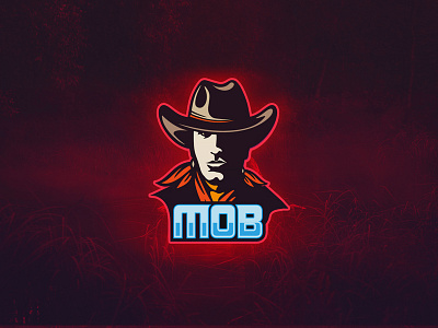 Mob Logo branding cowboy game identity logo logo design