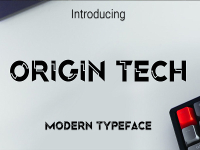 Origin Tech - Modern Typeface